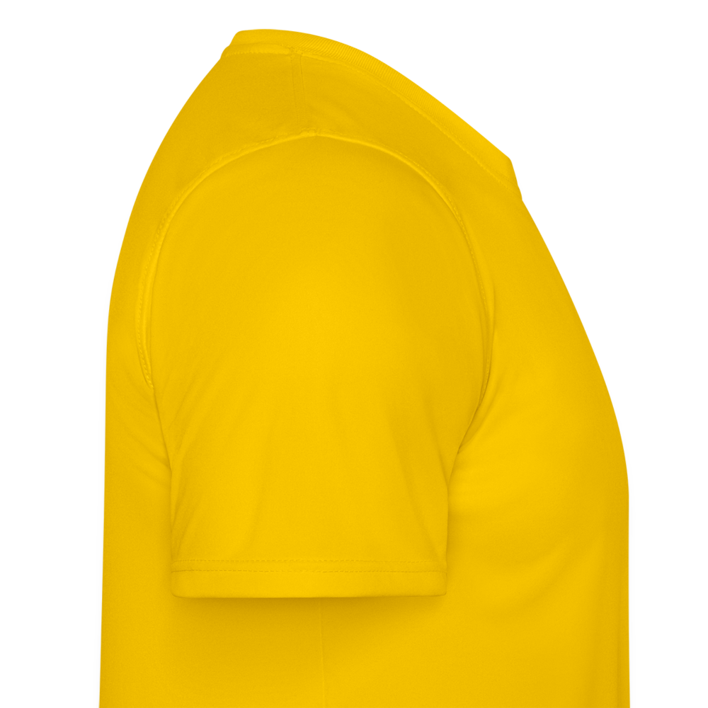 Lion's Strength Rare Edition Printed Men's Functional T-Shirt - egg yellow