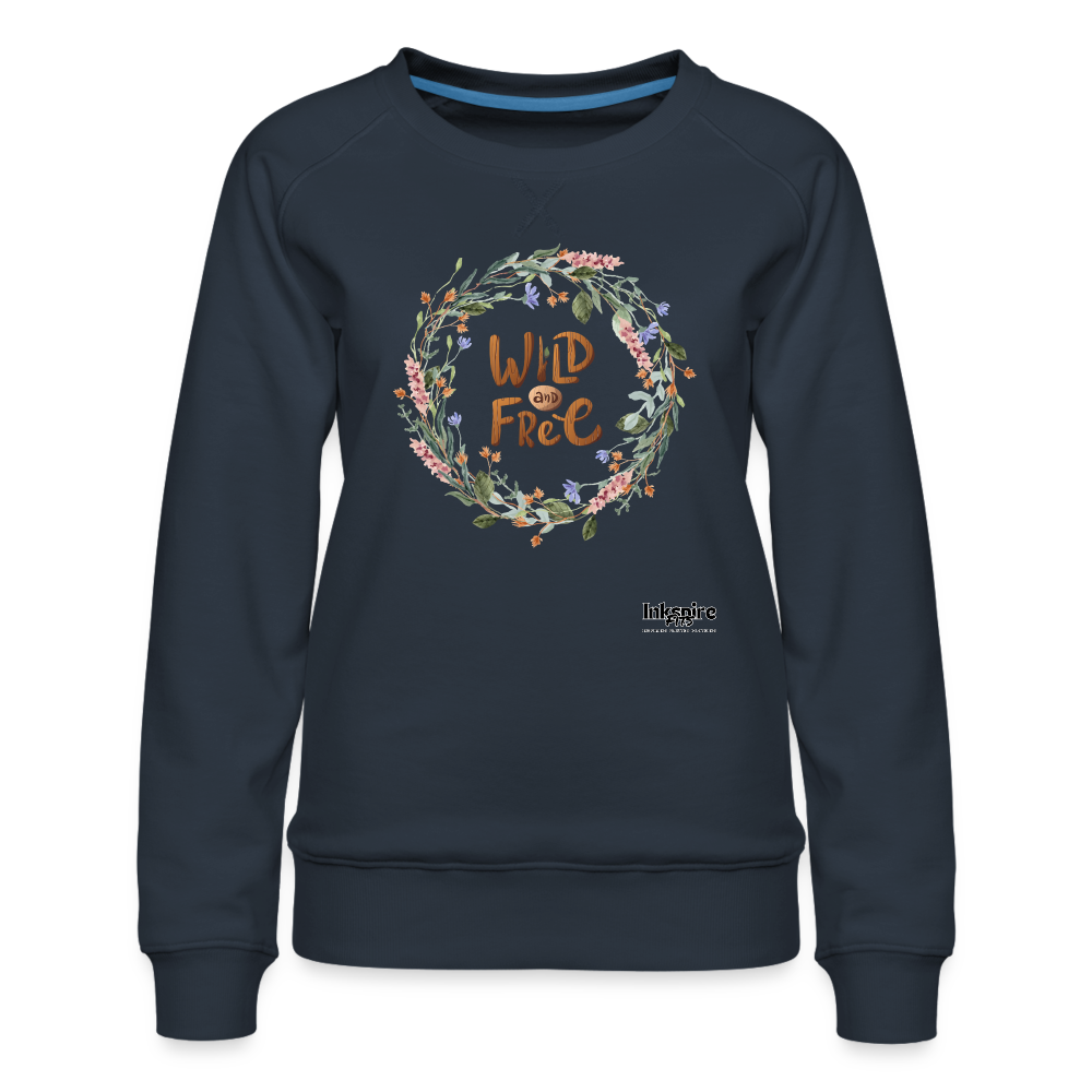 Women’s Premium Sweatshirt | Wild & Free - navy