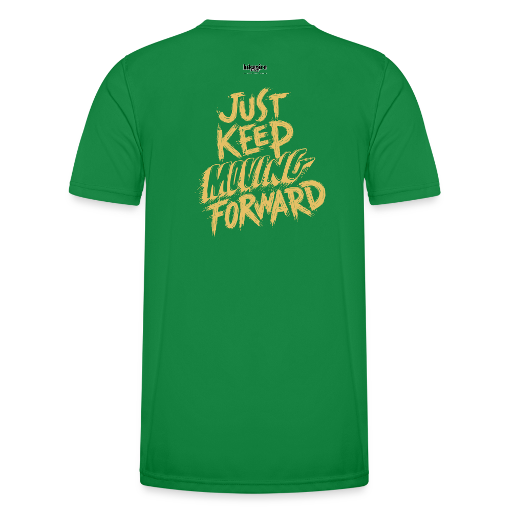 Keep Moving Forward Men's Functional T-Shirt - kelly green