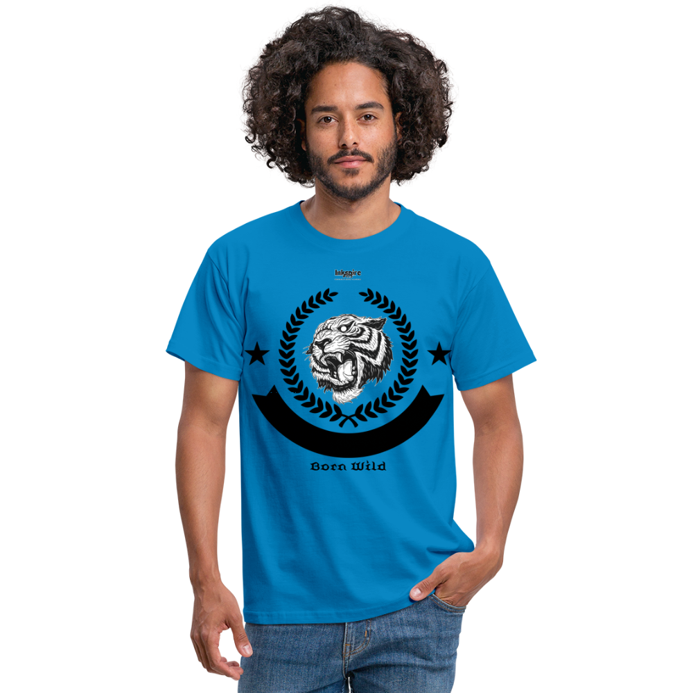 Born Wild Logo Men’s T-Shirt - royal blue