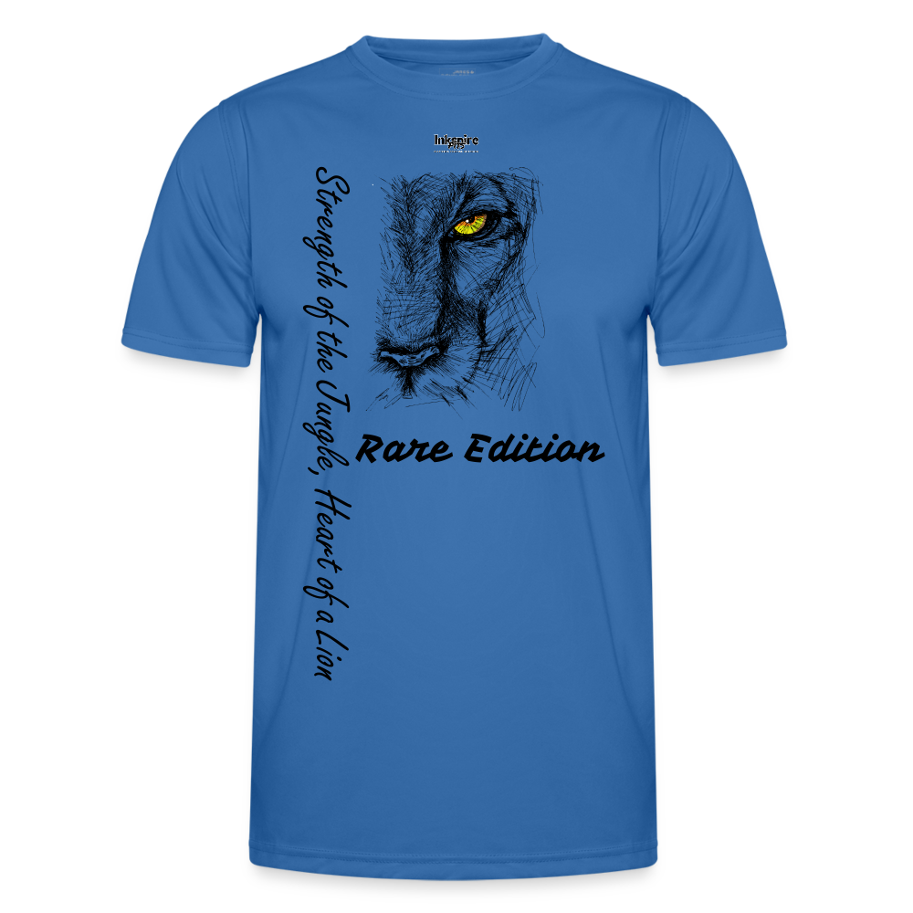 Lion's Strength Rare Edition Printed Men's Functional T-Shirt - royal blue