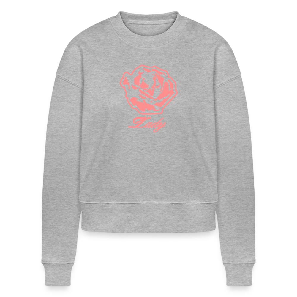 Lady CROPSTER Women’s Cropped Organic Sweatshirt - heather grey