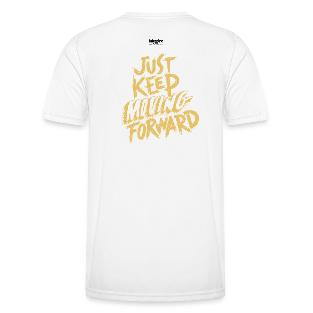Keep Moving Forward Men's Functional T-Shirt - white