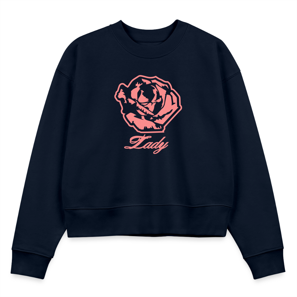 Lady CROPSTER Women’s Cropped Organic Sweatshirt - navy