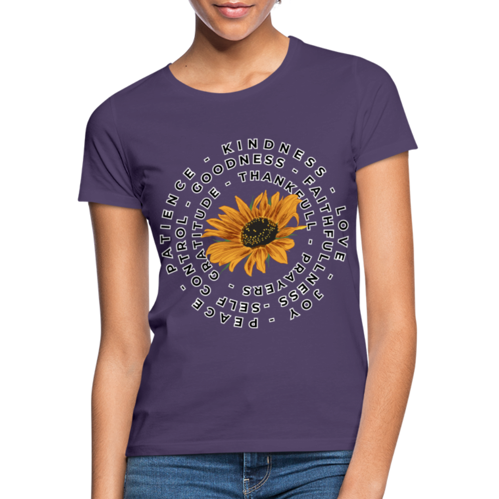 Women's T-Shirt | Good Virtues - dark purple