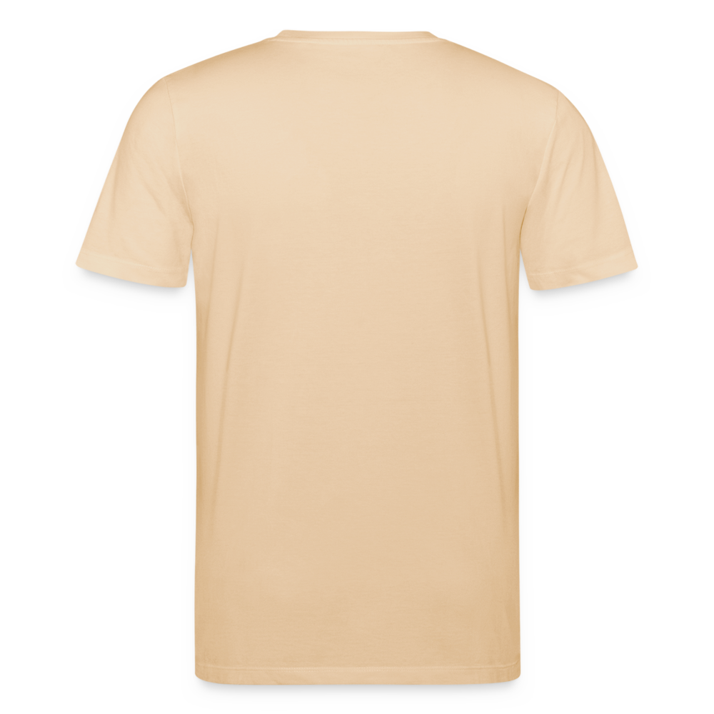 Wolf Born Wild Men’s Organic T-Shirt - beige