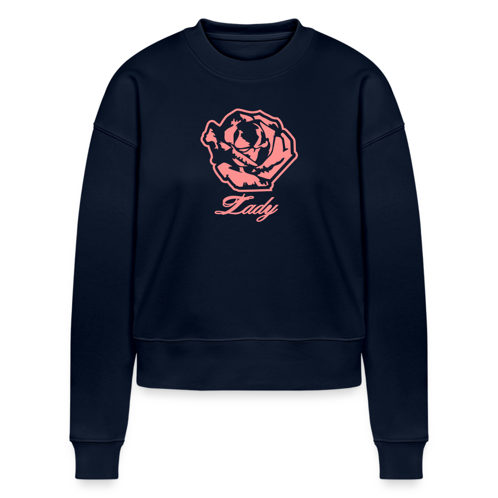 Lady CROPSTER Women’s Cropped Organic Sweatshirt - navy