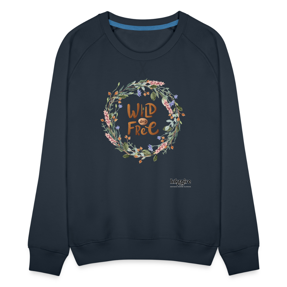 Women’s Premium Sweatshirt | Wild & Free - navy