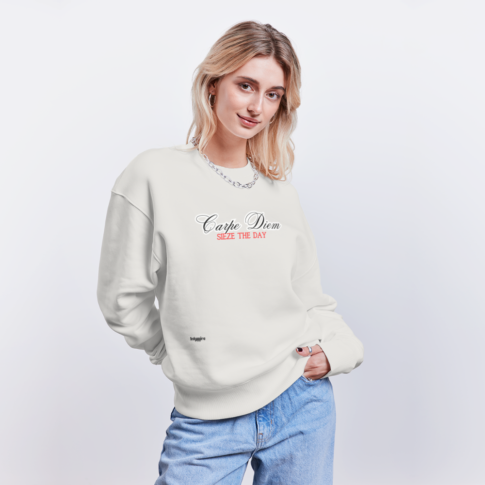 Oversize Organic Sweatshirt for Women | Carpe Diem - OFF WHITE