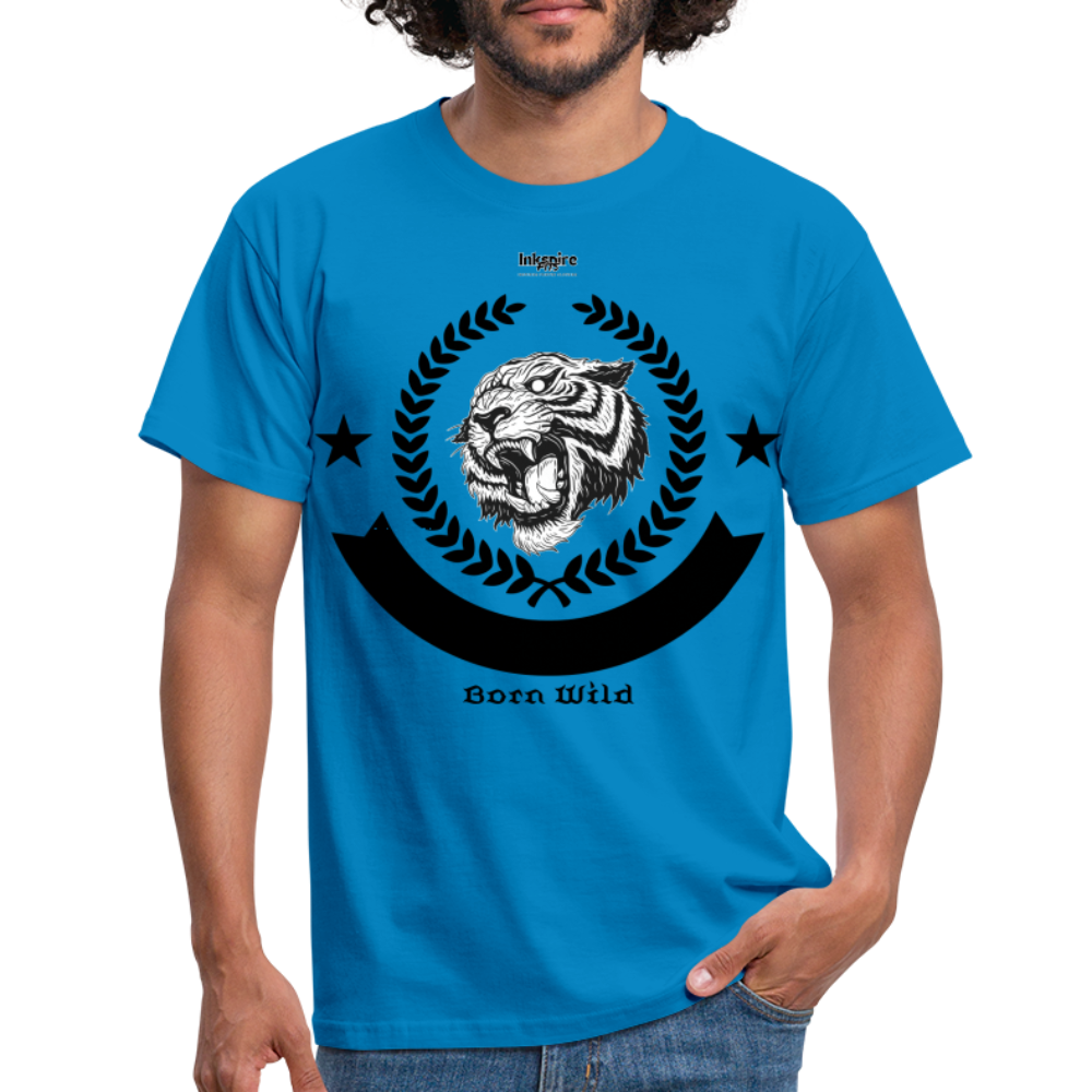 Born Wild Logo Men’s T-Shirt - royal blue