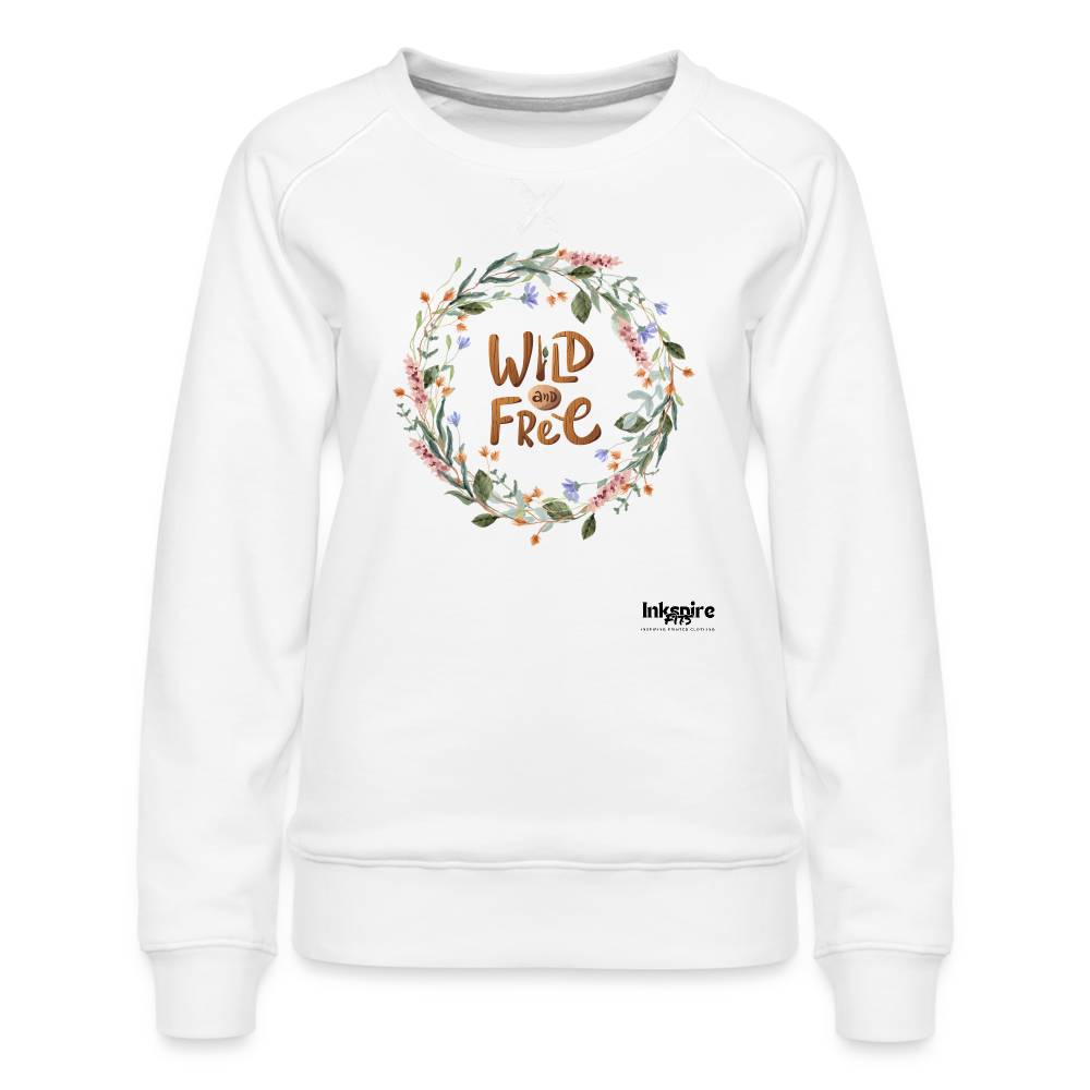 Women’s Premium Sweatshirt | Wild & Free - white