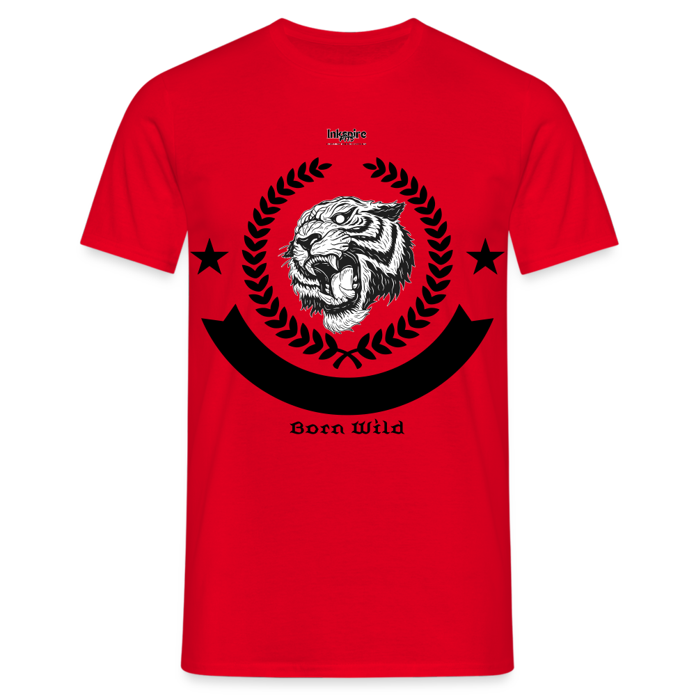 Born Wild Logo Men’s T-Shirt - red