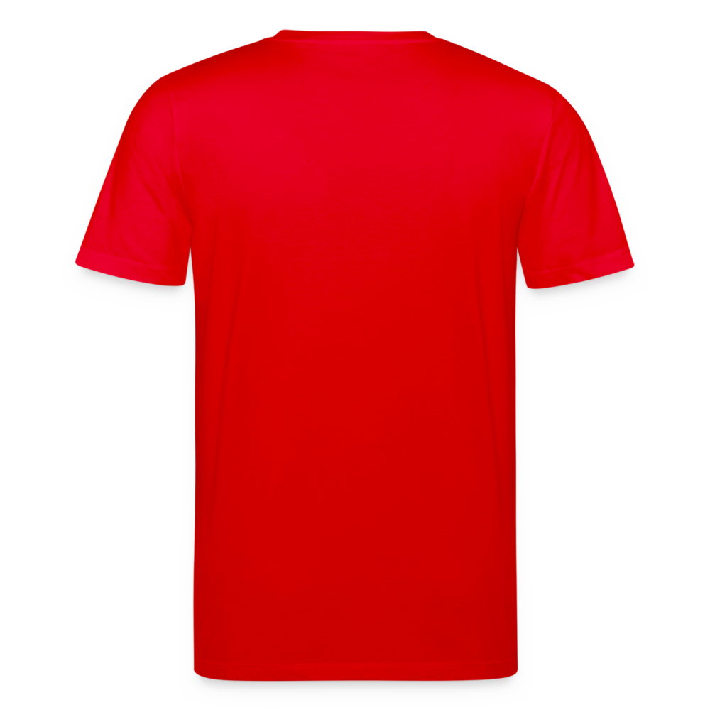Wolf Born Wild Men’s Organic T-Shirt - red