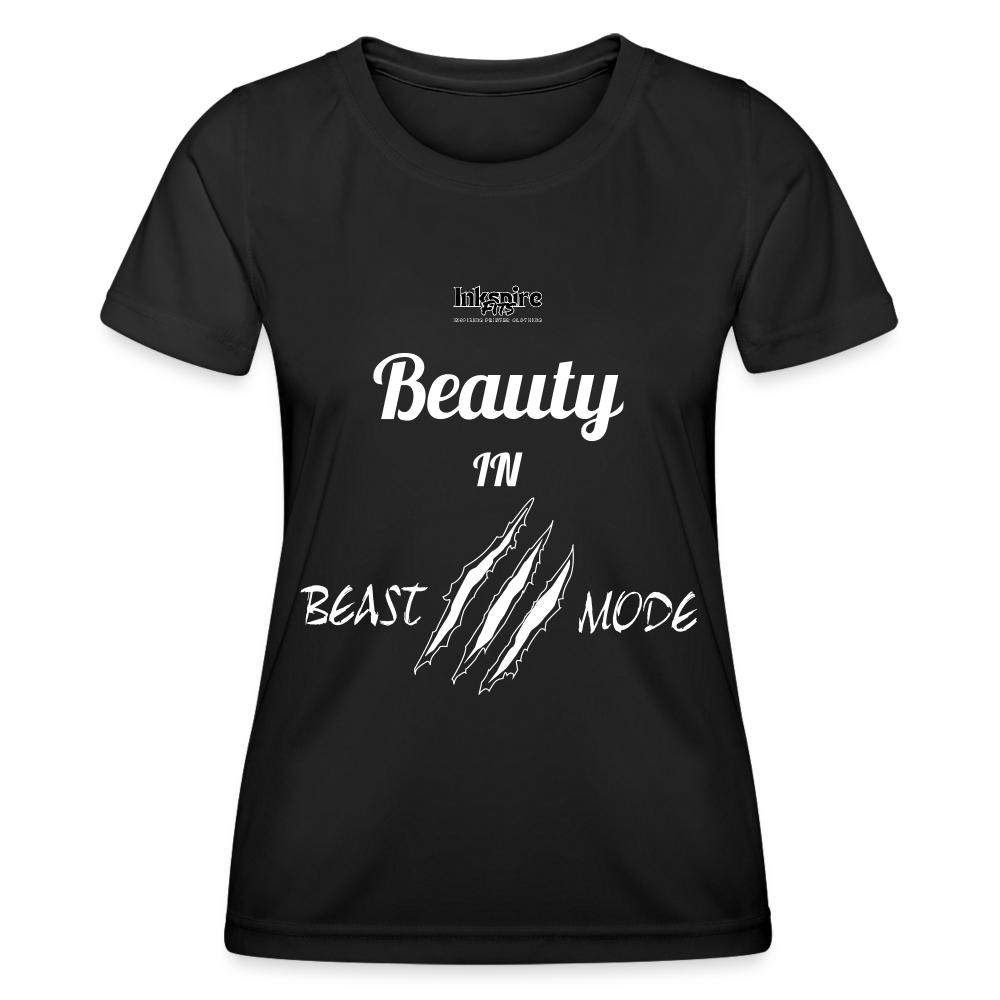 Beauty N Beast Women's Functional T-Shirt - black