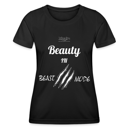 Beauty N Beast Women's Functional T-Shirt - black