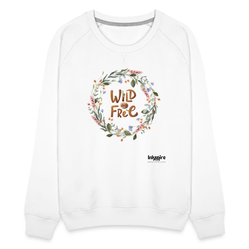 Women’s Premium Sweatshirt | Wild & Free - white