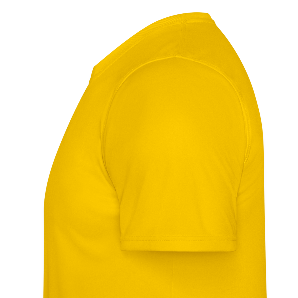 Lion's Strength Rare Edition Printed Men's Functional T-Shirt - egg yellow