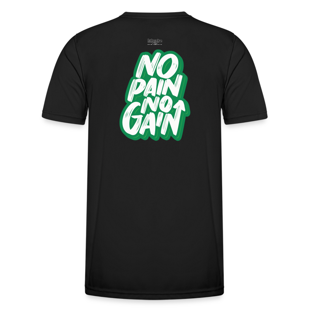 No Pain No Gain Rare Edition Men's Functional T-Shirt - black