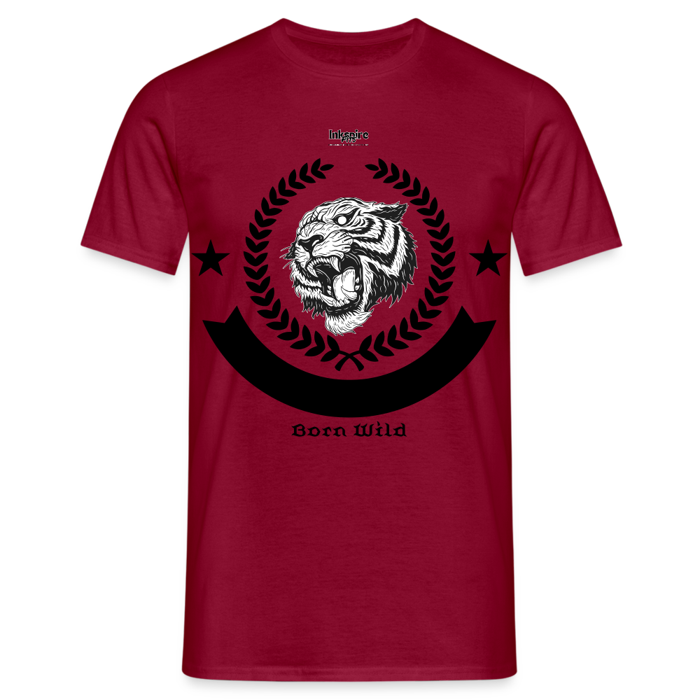 Born Wild Logo Men’s T-Shirt - brick red