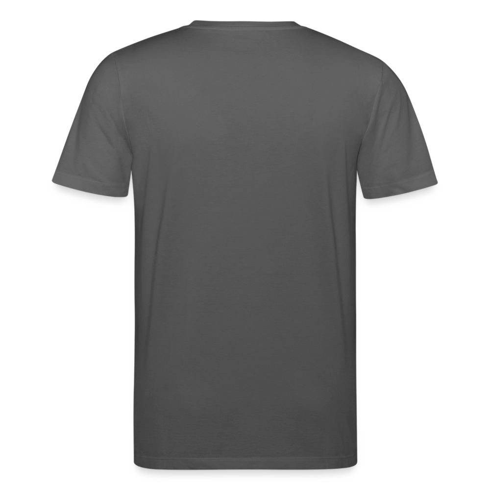 Wolf Born Wild Men’s Organic T-Shirt - anthracite