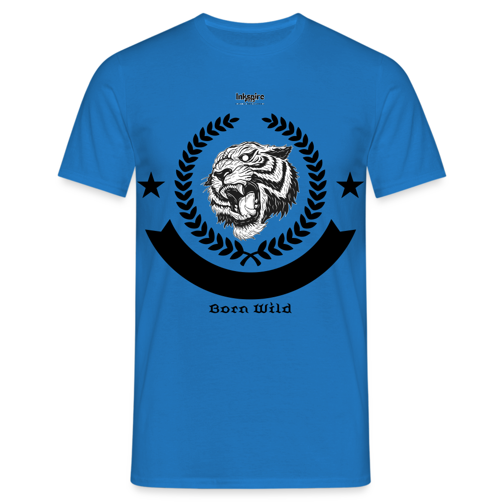 Born Wild Logo Men’s T-Shirt - royal blue