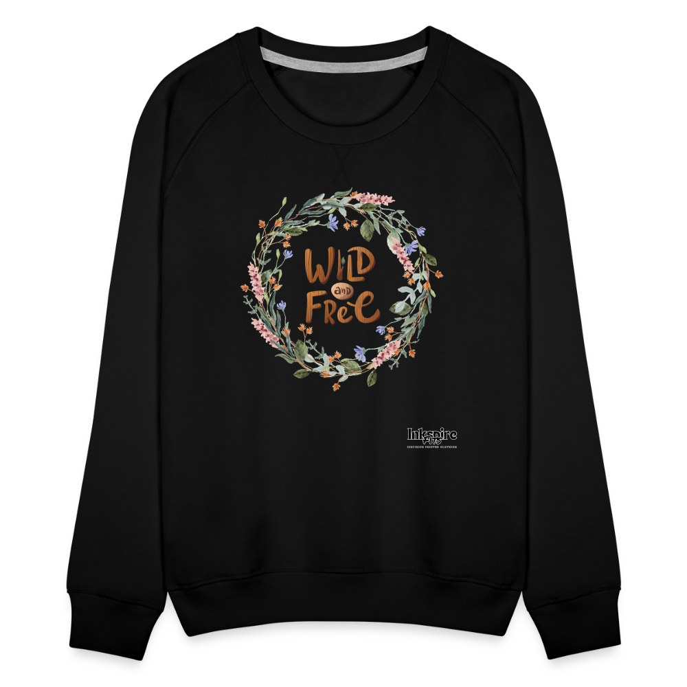 Women’s Premium Sweatshirt | Wild & Free - black