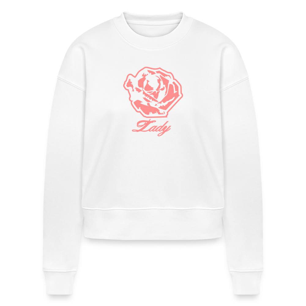 Lady CROPSTER Women’s Cropped Organic Sweatshirt - white