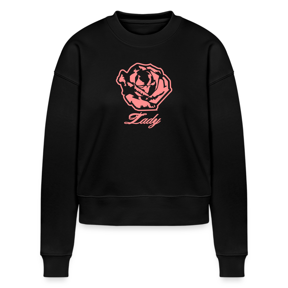Lady CROPSTER Women’s Cropped Organic Sweatshirt - black