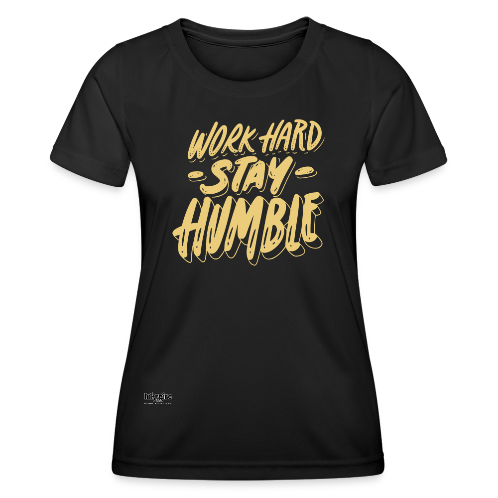 Work Hard Women's Functional T-Shirt - black