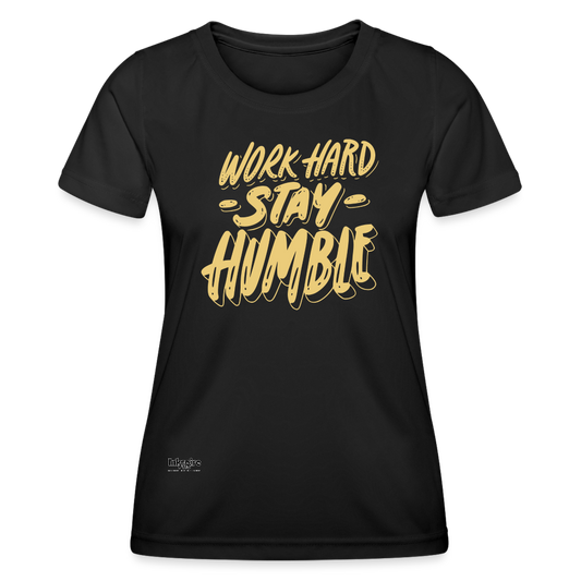 Work Hard Women's Functional T-Shirt - black