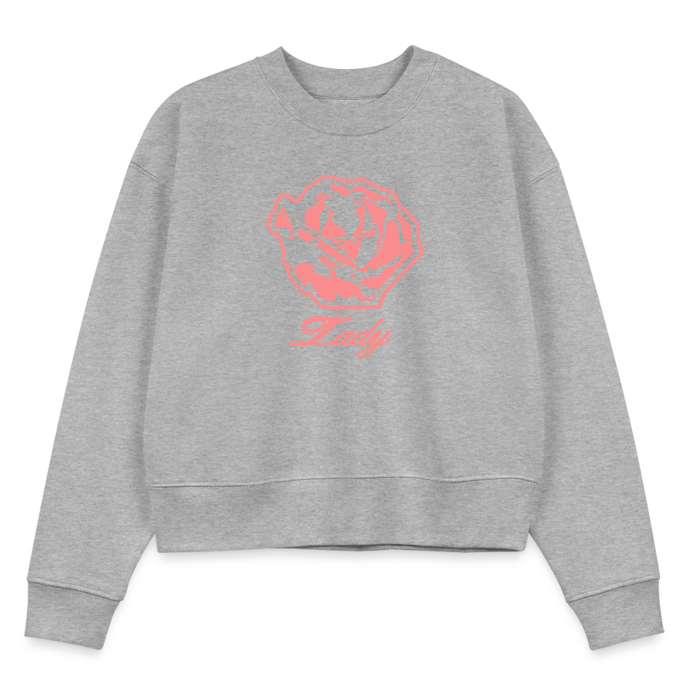 Lady CROPSTER Women’s Cropped Organic Sweatshirt - heather grey