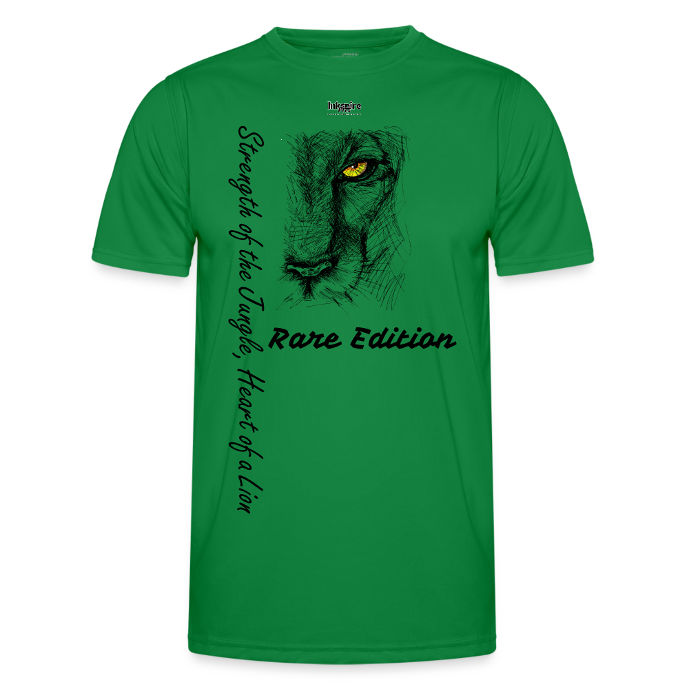 Lion's Strength Rare Edition Printed Men's Functional T-Shirt - kelly green