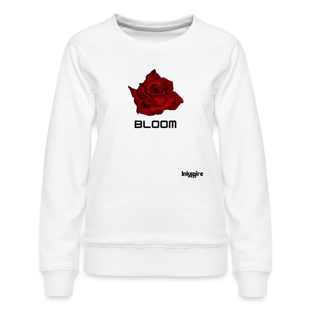 Women’s Sweatshirt Premium | Blooming Rose - white