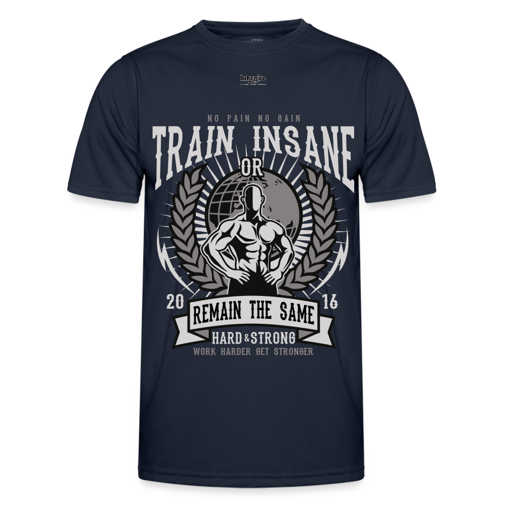 Train Insane Men's Functional T-Shirt - navy