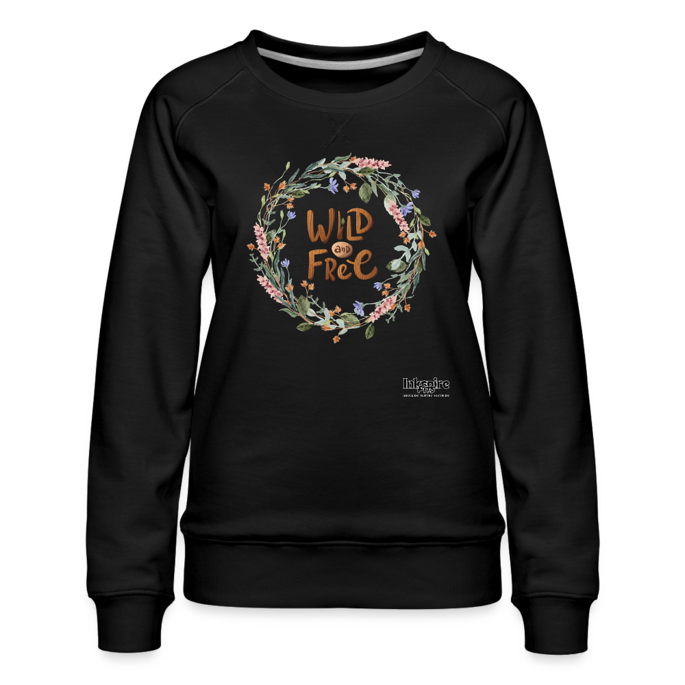 Women’s Premium Sweatshirt | Wild & Free - black