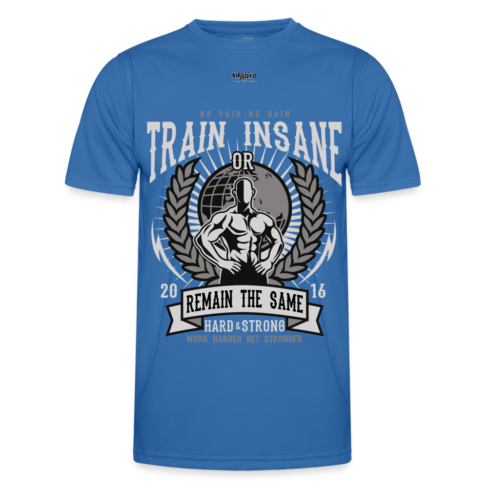 Train Insane Men's Functional T-Shirt - royal blue