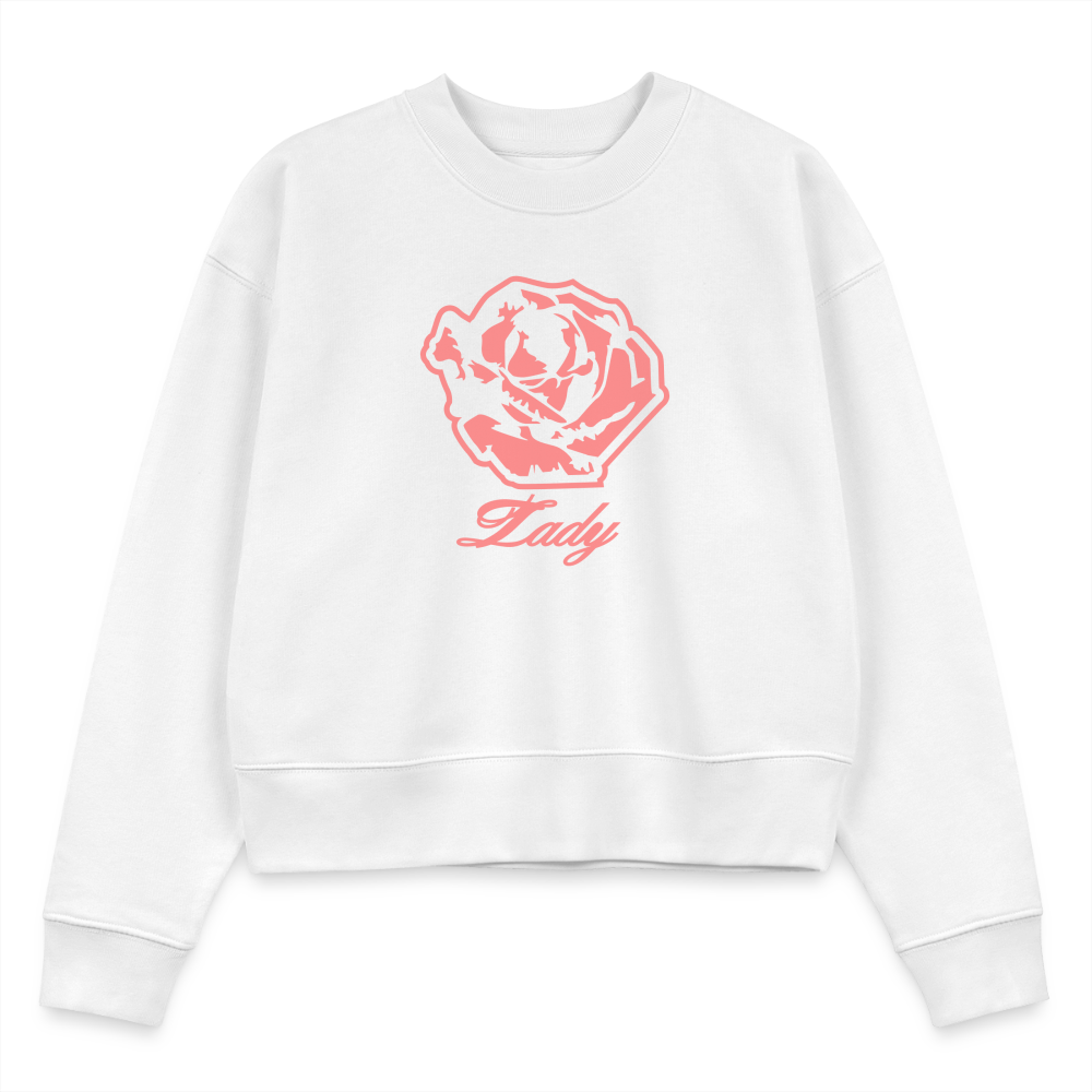 Lady CROPSTER Women’s Cropped Organic Sweatshirt - white