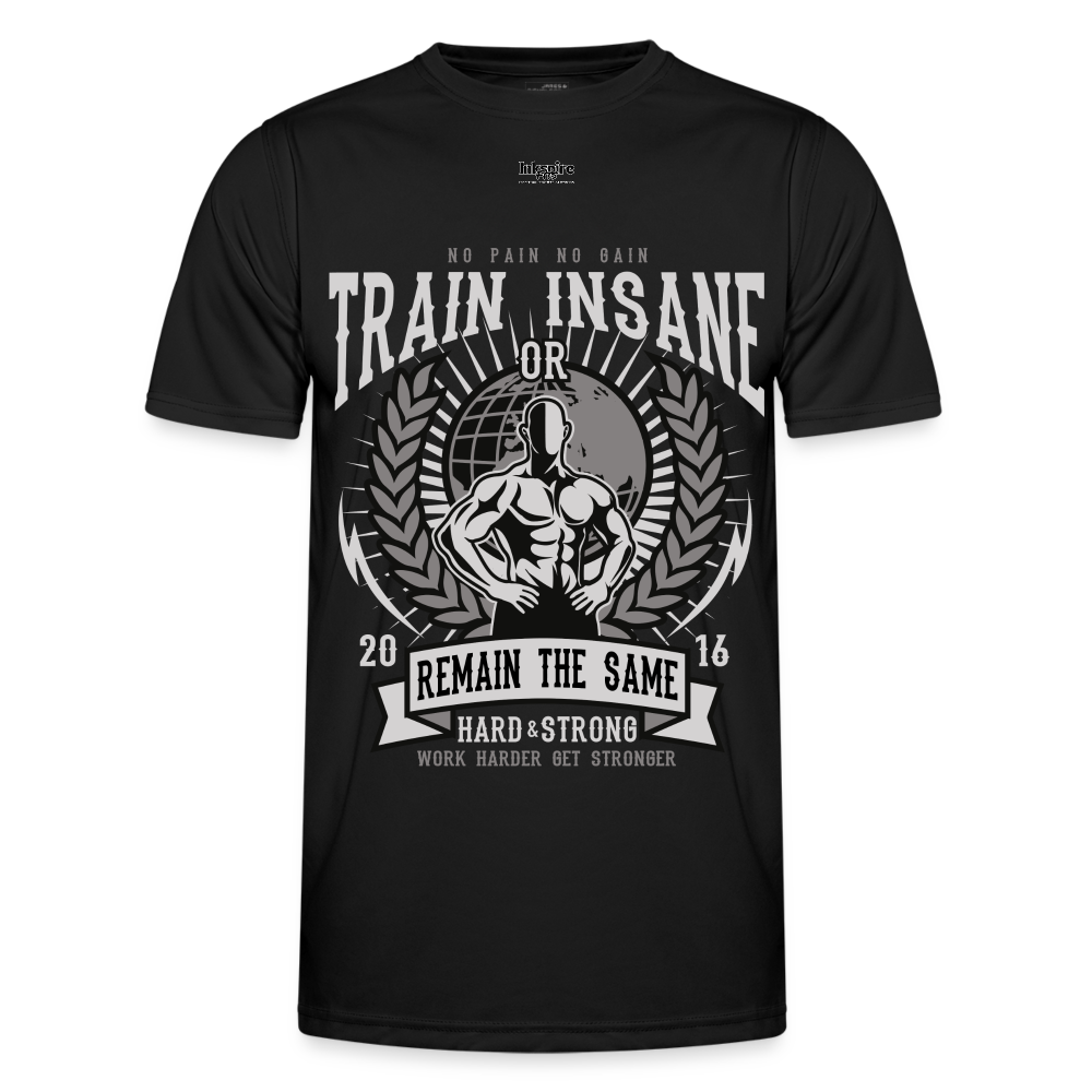 Train Insane Men's Functional T-Shirt - black