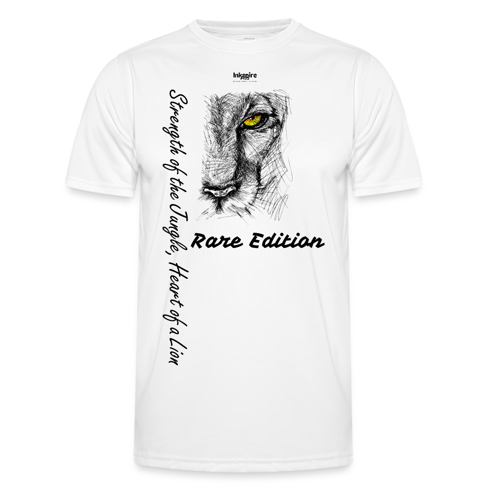 Lion's Strength Rare Edition Printed Men's Functional T-Shirt - white