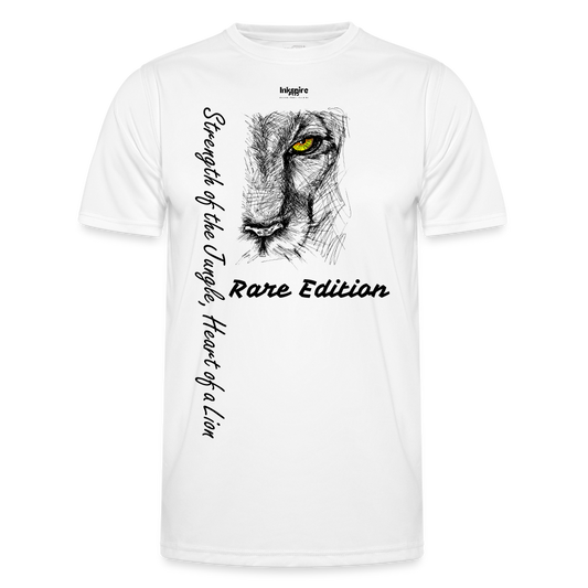 Lion's Strength Rare Edition Printed Men's Functional T-Shirt - white