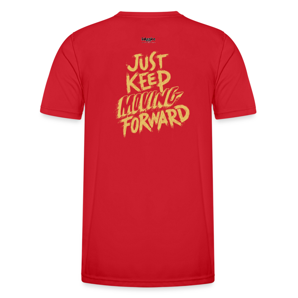 Keep Moving Forward Men's Functional T-Shirt - red