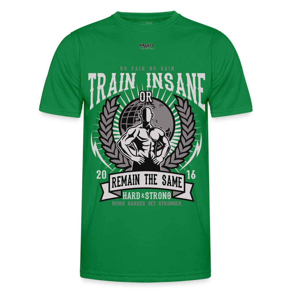 Train Insane Men's Functional T-Shirt - kelly green