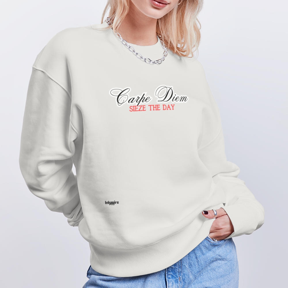 Oversize Organic Sweatshirt for Women | Carpe Diem - OFF WHITE