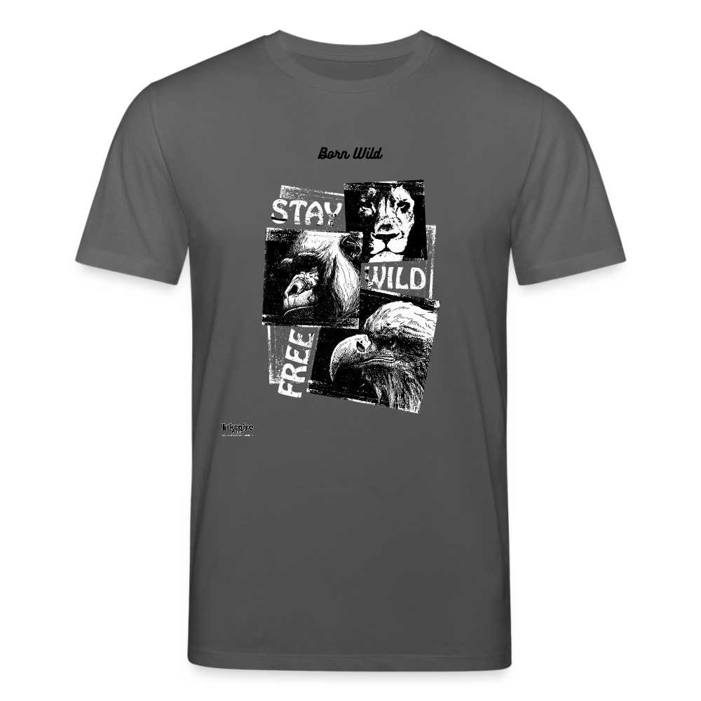 Men’s Premium T-Shirt | Born Wild - anthracite
